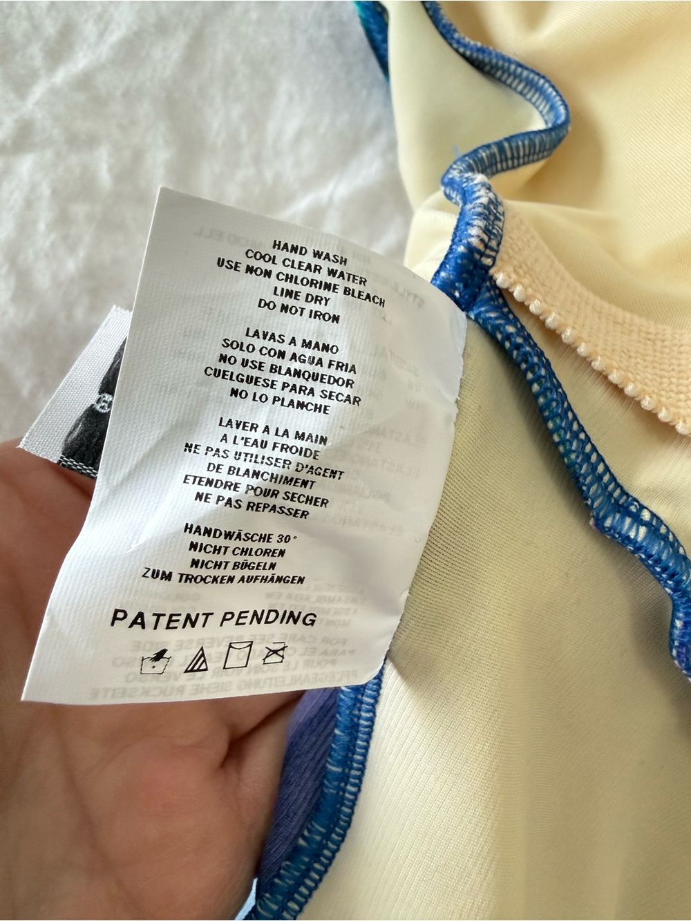 Miraclesuit | SZ 24W | Blue Floral Faux Wrap One Piece Slimming Bathing Suit - Picture 9 of 9